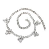 38.31CT Fancy Diamond Pear Shaped Drop Necklace
